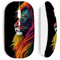 CAPACHEAP Souris - Maniacase - Lion Majestueux - Sans Fil - Optique - Clé USB incluse