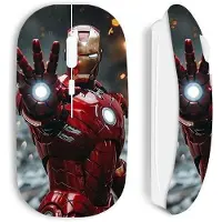 CAPACHEAP Souris - Maniacase - Iron Man Avengers - Sans Fil - Design Ergonomique - Confortable