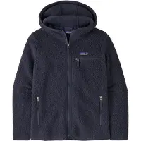 Patagonia - Varumärken - W's Retro Pile Hoody Sunken Blue för Unisex - Storlek S - Marinblå
