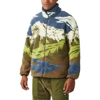 Picture Organic Clothing - Varumärken - Hafdals Fleece Cloudy Landscape Sherpa för Unisex - Storlek XXL - Brun
