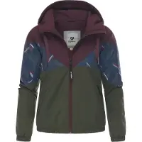 Ragwear Funktionsjacka 'Rochele Youmodo' mörkblå / grön / vinröd / vit
