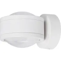 MEGATRON Vägglampa Due Punto, dimbar, Vitt / opal, Badrum, Metall, Modern, Vägglampa, sänglampa, sänglampa vägg