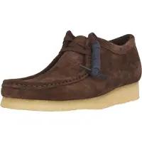 Clarks för män. 26156606 Wallabee bruna läderskor (45), Karta, Före, Nyckelband, Casual