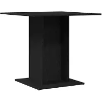 vidaXL Matbord svart ek 80x80x75 cm konstruerat trä