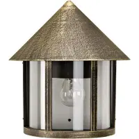 Albert Vägglampa utomhus VECCHIO, Brun / rost, Aluminium / grå / zink, Antik, Utomhusvägglampa