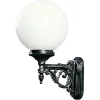 ALBERT LEUCHTEN Vägglampa utomhus AWL, Svart, Aluminium / grå / zink, Lantlig / rustik, Utomhusvägglampa