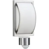 ALBERT LEUCHTEN Vägglampa utomhus CURVO, Aluminium / grå / zink, Glas