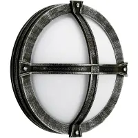 ALBERT LEUCHTEN Vägglampa utomhus AGNEß, Svart, Aluminium / grå / zink, Medelhavsinspirerad