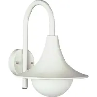 Albert Vägglampa utomhus 167, dimbar, Vitt / opal, Aluminium / grå / zink, Utomhusvägglampa
