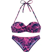 Venice beach Bikini marinblå / rosa