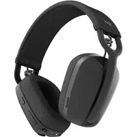 Logitech ZONE VIBE 100 Over Ear-hörlurar Bluetooth Stereo Grafit Brusreducering för mikrofon, Brusreducering Volymkontroll, Mikrofonljudavstängning