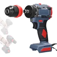 Kkmoon 21V 2in1 litiumborr elektrisk skruvmejsel Multifunktionsverktyg 55Nm vridmoment borstlös motor host flerfärgad