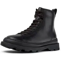 Camper för kvinnor. K400816-001 Brutus+ svarta skinnboots (42), Hud, Karta, Ingen, Casual