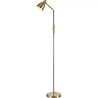 Markslöjd Golvlampa , Guld / mässing, Vardagsrum, Metall