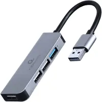 Gembird Cablexpert - Hubb - 4-port - 1 x USB 3.1 Gen 1 + 3 x USB 2.0 - skrivbordsmodell