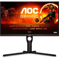 AOC 25G3ZM/BK Spelskärm EEK E (A - G) 62.2 cm (24.5 tum) 1920 x 1080 pixel 16:9 0.5 ms Mikrofoningång VA LCD