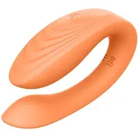 Glam - parvibrator med fjärrkontroll - uppladdningsbar - orange