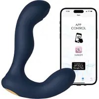 Svakom Iker Neo - interaktiv pulserande analvibrator - blå