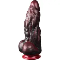 XR Brands King Kong Silikondildo 23 cm - Röd - Röd