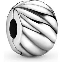 Pandora Polished Feathered klämstopp 791752