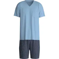 Calida Pyjamas kort marinblå / turkos / opal / vit