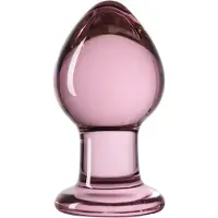Huismerk - Pink Glass Buttplug, no. 27