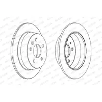 FERODO Bromsskiva DDF861C, 2 stycke