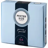 Mister Size - extra tunn kondom - 64mm - 36 st