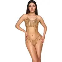 Cottelli Accessoires Kedjetopp & Snöre Guld - Guld - One size - Guld