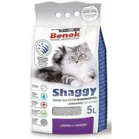 Benek Shaggy Lavendelströ för långhåriga katter 5 liter