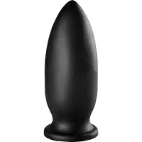 BUTTR Yellow Dog - dildo med sugkopp - svart