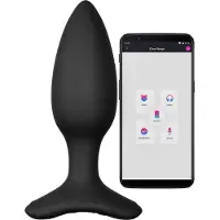 Lovense Hush 2 S - App-styrd analvibrator (38 mm, svart)