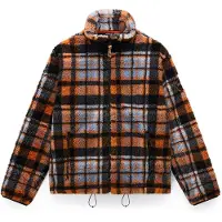 Napapijri Fleecejacka 'T-Montepiana' blå / marinblå / mocka / orange