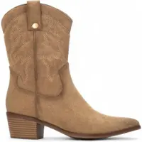 Xti för kvinnor. 14430703-BEIGE Stövlar 144307 brun (41), 3 till 5 cm, Zip, Casual