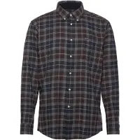 Barbour Fortrose Skjorta Tartan Navy ångfärgad örkblå Antracit Grå Blå Brun Storlek