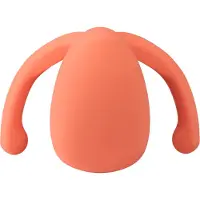 Dame Products Eva II Hands-Free Vibrator - Orange - Orange