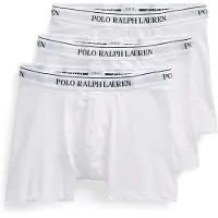 Ralph Lauren för män. 714835887003 Set om 3 boxershorts i vit bomull (XL), Hemkläder