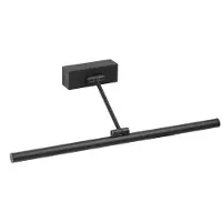 LOREFAR LED-vägglampa Magritte 450, svart, aluminium, bredd 45 cm, Svart, Vardagsrum / matsal, Aluminium / grå / zink, Modern, Vägglampa, vägglampa inomhus