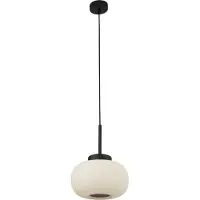 Searchlight Glas pendellampa Lumina, dimbar, Svart, Vardagsrum / matsal, Glas, Pendellampa