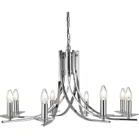 Searchlight Hänglampa Ascona, dimbar, Förkromad / silver, Vardagsrum / matsal, Metall, Modern, Pendellampa