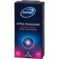 Manix Xtra Pleasure Double Extase Kondomer 12 st - Klar - Klar