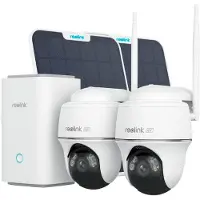 Reolink Home Hub Kit styrsystem, Home Hub + 2 x Argus PT Ultra med solpanel