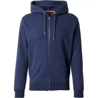 Superdry för män. M2014128A Essential Zip Sweatshirt marinblå (M), Casual, Bomull, Marino