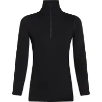 Icebreaker - Underställ dam - W Merino 260 Oasis LS Half Zip Black för UnisexUll - Storlek L - Svart