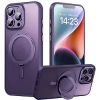 Mtp Products iPhone 16 Pro Max Hybridfodral med Magnetiskt Stativ - Lila