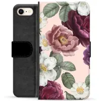 Mtp Products iPhone 7/8/SE (2020)/SE (2022) Premium Plånboksfodral - Romantiska Blommor