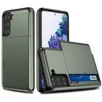 Mtp Products Samsung Galaxy S21 FE 5G Hybridskal med Skjutkortplats - Arme Grön