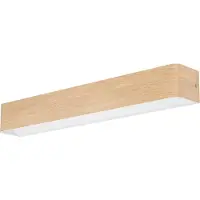 Eglo SANIA 6 vägglampa träfärgad/vit/satin