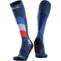 X-socks - Skidstrumpor - Ski Perform Patriot France OTC France för Unisex - Storlek 39-41 - Blå
