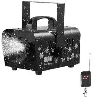 Vevor snömaskin, kraftfull 1500W, handhållen/hängande snömaskin, trådlös fjärrkontroll, snöflingemaskin med 5L vätsketank, snöflingemaskin för juldekorationer utomhus och inomhus